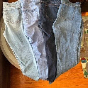 Old Navy Women's Skinny Jeans - Light Blue, Medium Blue, Dark Blue